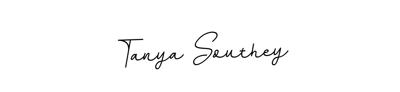 How to make Tanya Southey name signature. Use BallpointsItalic-DORy9 style for creating short signs online. This is the latest handwritten sign. Tanya Southey signature style 11 images and pictures png