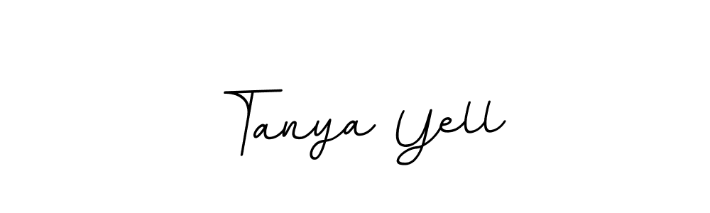 How to make Tanya Yell name signature. Use BallpointsItalic-DORy9 style for creating short signs online. This is the latest handwritten sign. Tanya Yell signature style 11 images and pictures png