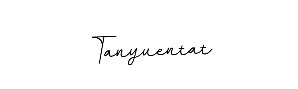 BallpointsItalic-DORy9 is a professional signature style that is perfect for those who want to add a touch of class to their signature. It is also a great choice for those who want to make their signature more unique. Get Tanyuentat name to fancy signature for free. Tanyuentat signature style 11 images and pictures png