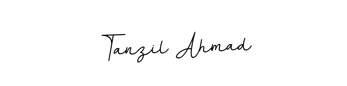 Make a beautiful signature design for name Tanzil Ahmad. With this signature (BallpointsItalic-DORy9) style, you can create a handwritten signature for free. Tanzil Ahmad signature style 11 images and pictures png