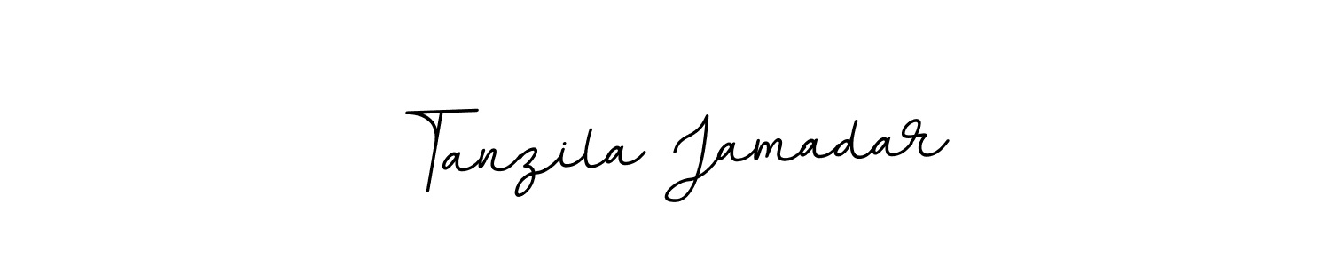 Design your own signature with our free online signature maker. With this signature software, you can create a handwritten (BallpointsItalic-DORy9) signature for name Tanzila Jamadar. Tanzila Jamadar signature style 11 images and pictures png