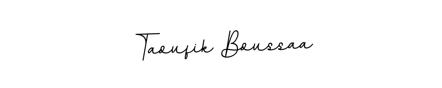 Design your own signature with our free online signature maker. With this signature software, you can create a handwritten (BallpointsItalic-DORy9) signature for name Taoufik Boussaa. Taoufik Boussaa signature style 11 images and pictures png