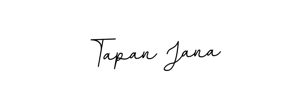 Use a signature maker to create a handwritten signature online. With this signature software, you can design (BallpointsItalic-DORy9) your own signature for name Tapan Jana. Tapan Jana signature style 11 images and pictures png