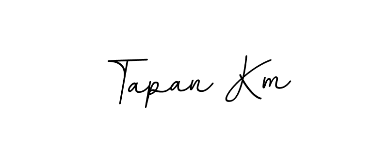 This is the best signature style for the Tapan Km name. Also you like these signature font (BallpointsItalic-DORy9). Mix name signature. Tapan Km signature style 11 images and pictures png