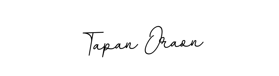 How to make Tapan Oraon name signature. Use BallpointsItalic-DORy9 style for creating short signs online. This is the latest handwritten sign. Tapan Oraon signature style 11 images and pictures png