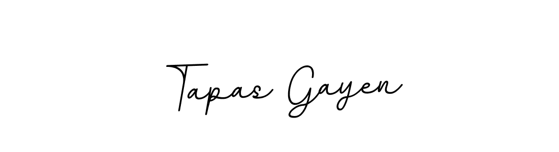 Use a signature maker to create a handwritten signature online. With this signature software, you can design (BallpointsItalic-DORy9) your own signature for name Tapas Gayen. Tapas Gayen signature style 11 images and pictures png