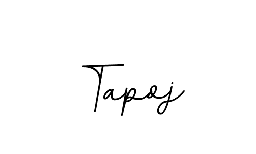 You should practise on your own different ways (BallpointsItalic-DORy9) to write your name (Tapoj) in signature. don't let someone else do it for you. Tapoj signature style 11 images and pictures png