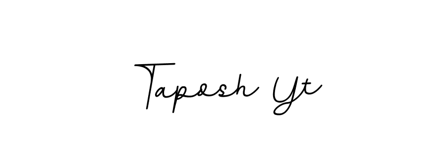 Create a beautiful signature design for name Taposh Yt. With this signature (BallpointsItalic-DORy9) fonts, you can make a handwritten signature for free. Taposh Yt signature style 11 images and pictures png