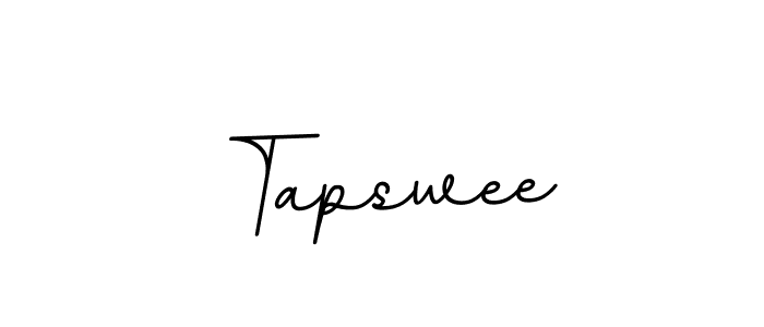 How to make Tapswee name signature. Use BallpointsItalic-DORy9 style for creating short signs online. This is the latest handwritten sign. Tapswee signature style 11 images and pictures png