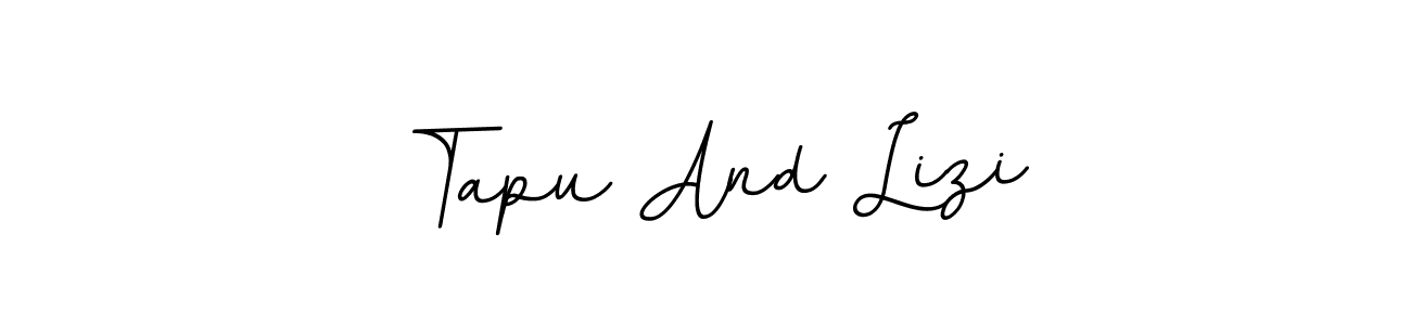 Check out images of Autograph of Tapu And Lizi name. Actor Tapu And Lizi Signature Style. BallpointsItalic-DORy9 is a professional sign style online. Tapu And Lizi signature style 11 images and pictures png