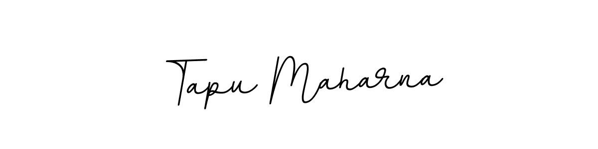 Use a signature maker to create a handwritten signature online. With this signature software, you can design (BallpointsItalic-DORy9) your own signature for name Tapu Maharna. Tapu Maharna signature style 11 images and pictures png