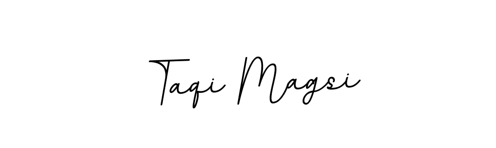 It looks lik you need a new signature style for name Taqi Magsi. Design unique handwritten (BallpointsItalic-DORy9) signature with our free signature maker in just a few clicks. Taqi Magsi signature style 11 images and pictures png