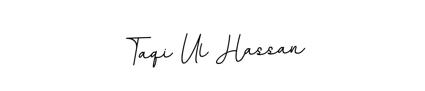 Design your own signature with our free online signature maker. With this signature software, you can create a handwritten (BallpointsItalic-DORy9) signature for name Taqi Ul Hassan. Taqi Ul Hassan signature style 11 images and pictures png