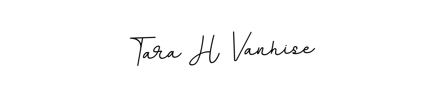 Tara H Vanhise stylish signature style. Best Handwritten Sign (BallpointsItalic-DORy9) for my name. Handwritten Signature Collection Ideas for my name Tara H Vanhise. Tara H Vanhise signature style 11 images and pictures png
