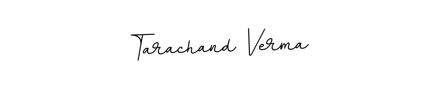 The best way (BallpointsItalic-DORy9) to make a short signature is to pick only two or three words in your name. The name Tarachand Verma include a total of six letters. For converting this name. Tarachand Verma signature style 11 images and pictures png