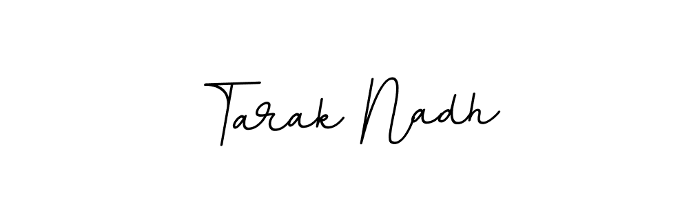 Make a beautiful signature design for name Tarak Nadh. With this signature (BallpointsItalic-DORy9) style, you can create a handwritten signature for free. Tarak Nadh signature style 11 images and pictures png