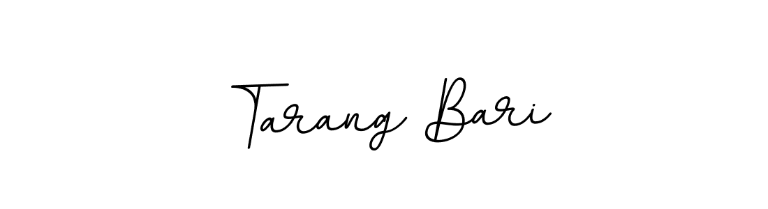 Tarang Bari stylish signature style. Best Handwritten Sign (BallpointsItalic-DORy9) for my name. Handwritten Signature Collection Ideas for my name Tarang Bari. Tarang Bari signature style 11 images and pictures png