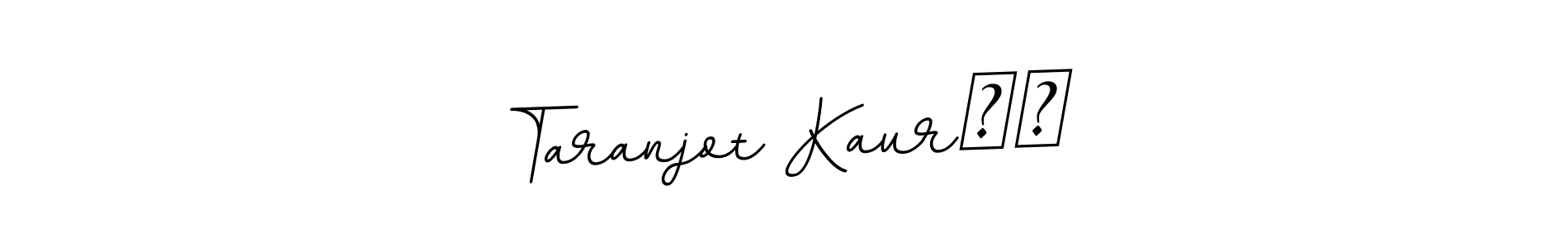 Make a beautiful signature design for name Taranjot Kaur♥️. With this signature (BallpointsItalic-DORy9) style, you can create a handwritten signature for free. Taranjot Kaur♥️ signature style 11 images and pictures png