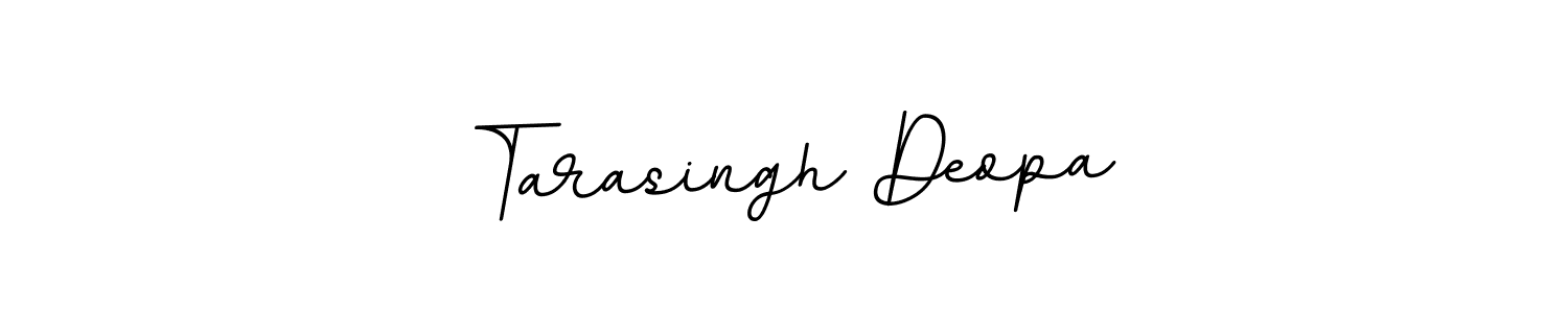 How to make Tarasingh Deopa name signature. Use BallpointsItalic-DORy9 style for creating short signs online. This is the latest handwritten sign. Tarasingh Deopa signature style 11 images and pictures png