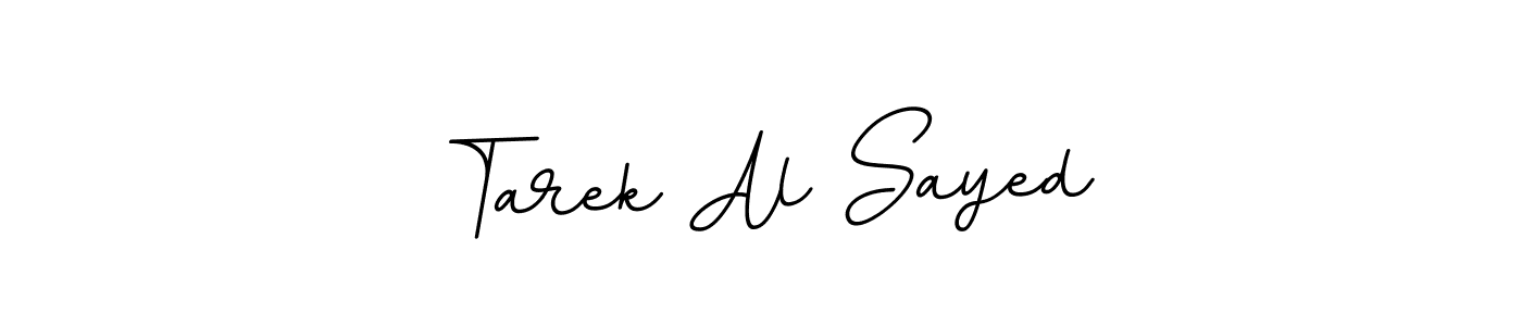 The best way (BallpointsItalic-DORy9) to make a short signature is to pick only two or three words in your name. The name Tarek Al Sayed include a total of six letters. For converting this name. Tarek Al Sayed signature style 11 images and pictures png