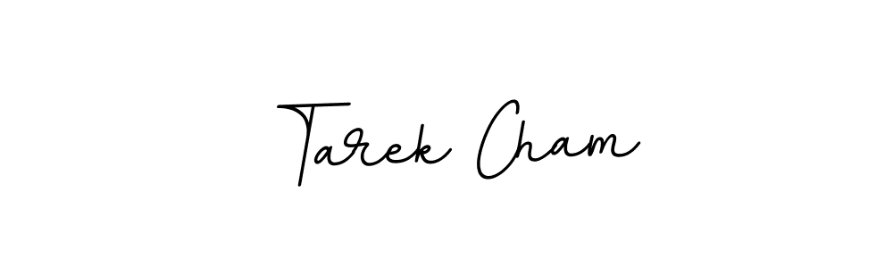 The best way (BallpointsItalic-DORy9) to make a short signature is to pick only two or three words in your name. The name Tarek Cham include a total of six letters. For converting this name. Tarek Cham signature style 11 images and pictures png