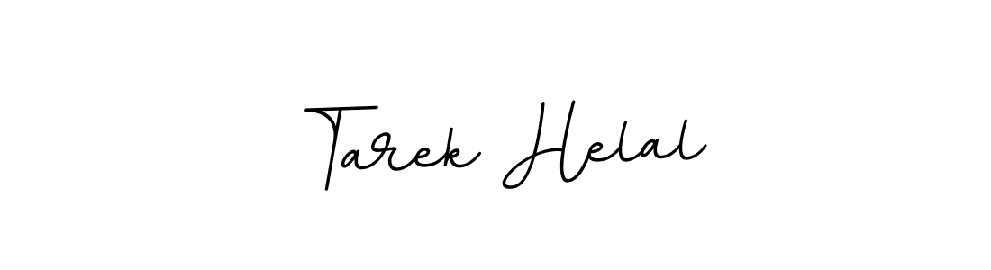 Use a signature maker to create a handwritten signature online. With this signature software, you can design (BallpointsItalic-DORy9) your own signature for name Tarek Helal. Tarek Helal signature style 11 images and pictures png