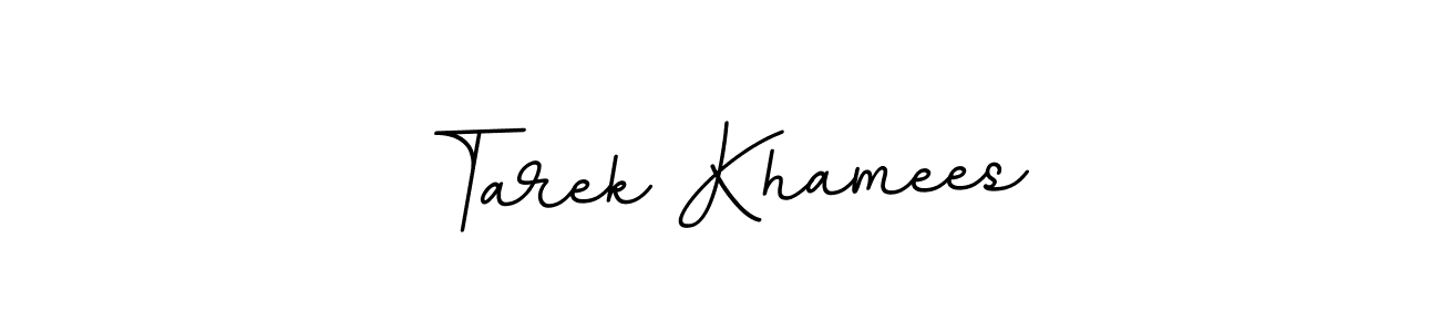 Design your own signature with our free online signature maker. With this signature software, you can create a handwritten (BallpointsItalic-DORy9) signature for name Tarek Khamees. Tarek Khamees signature style 11 images and pictures png