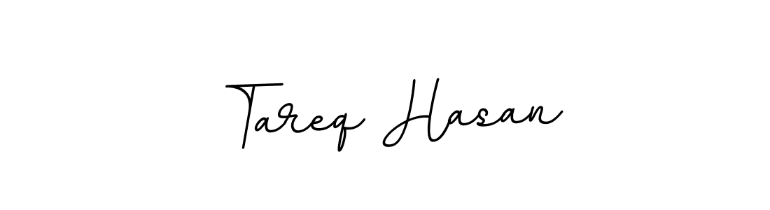 Use a signature maker to create a handwritten signature online. With this signature software, you can design (BallpointsItalic-DORy9) your own signature for name Tareq Hasan. Tareq Hasan signature style 11 images and pictures png