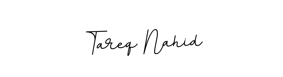 Design your own signature with our free online signature maker. With this signature software, you can create a handwritten (BallpointsItalic-DORy9) signature for name Tareq Nahid. Tareq Nahid signature style 11 images and pictures png