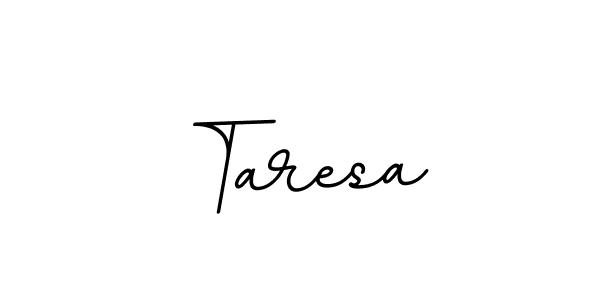 How to make Taresa name signature. Use BallpointsItalic-DORy9 style for creating short signs online. This is the latest handwritten sign. Taresa signature style 11 images and pictures png