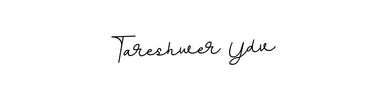 if you are searching for the best signature style for your name Tareshwer Ydv. so please give up your signature search. here we have designed multiple signature styles  using BallpointsItalic-DORy9. Tareshwer Ydv signature style 11 images and pictures png