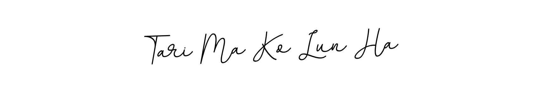 Also You can easily find your signature by using the search form. We will create Tari Ma Ko Lun Ha name handwritten signature images for you free of cost using BallpointsItalic-DORy9 sign style. Tari Ma Ko Lun Ha signature style 11 images and pictures png