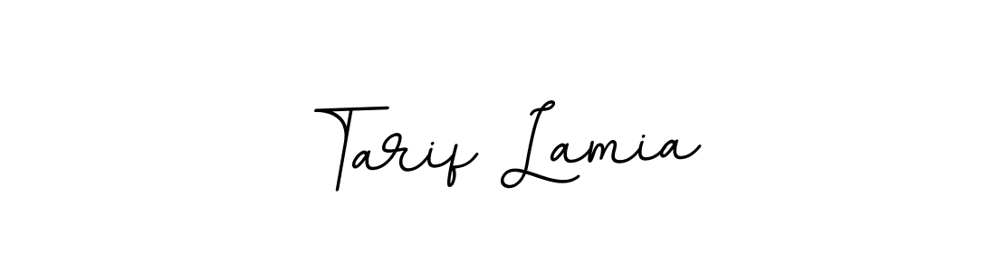 You should practise on your own different ways (BallpointsItalic-DORy9) to write your name (Tarif Lamia) in signature. don't let someone else do it for you. Tarif Lamia signature style 11 images and pictures png