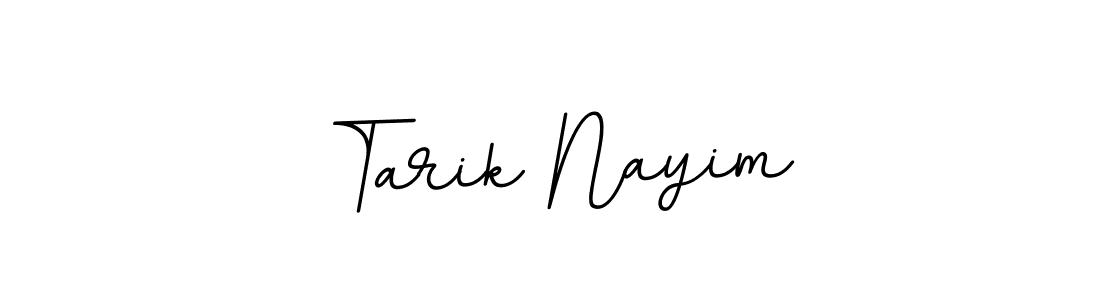 How to make Tarik Nayim name signature. Use BallpointsItalic-DORy9 style for creating short signs online. This is the latest handwritten sign. Tarik Nayim signature style 11 images and pictures png