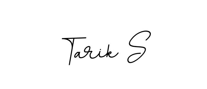 The best way (BallpointsItalic-DORy9) to make a short signature is to pick only two or three words in your name. The name Tarik S include a total of six letters. For converting this name. Tarik S signature style 11 images and pictures png