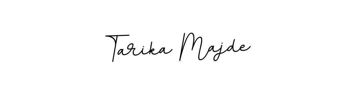 How to make Tarika Majde name signature. Use BallpointsItalic-DORy9 style for creating short signs online. This is the latest handwritten sign. Tarika Majde signature style 11 images and pictures png