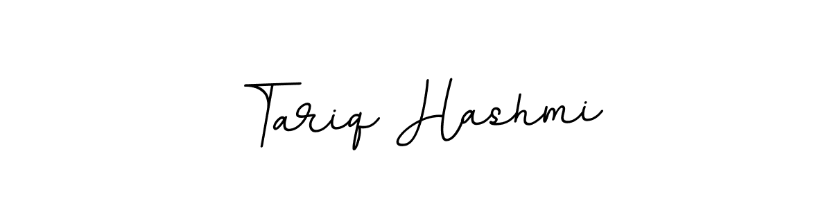 Use a signature maker to create a handwritten signature online. With this signature software, you can design (BallpointsItalic-DORy9) your own signature for name Tariq Hashmi. Tariq Hashmi signature style 11 images and pictures png