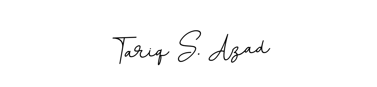 Create a beautiful signature design for name Tariq S. Azad. With this signature (BallpointsItalic-DORy9) fonts, you can make a handwritten signature for free. Tariq S. Azad signature style 11 images and pictures png