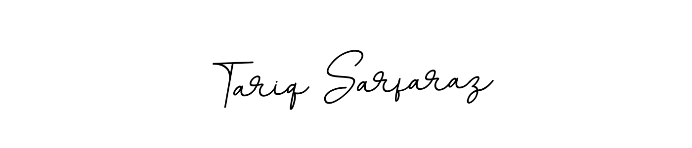 Design your own signature with our free online signature maker. With this signature software, you can create a handwritten (BallpointsItalic-DORy9) signature for name Tariq Sarfaraz. Tariq Sarfaraz signature style 11 images and pictures png