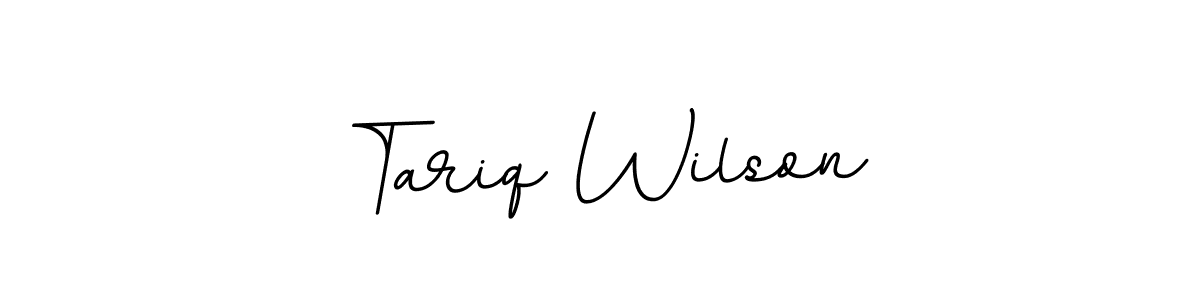 Make a beautiful signature design for name Tariq Wilson. With this signature (BallpointsItalic-DORy9) style, you can create a handwritten signature for free. Tariq Wilson signature style 11 images and pictures png