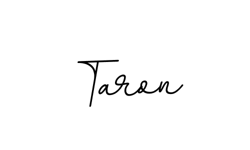 Create a beautiful signature design for name Taron. With this signature (BallpointsItalic-DORy9) fonts, you can make a handwritten signature for free. Taron signature style 11 images and pictures png