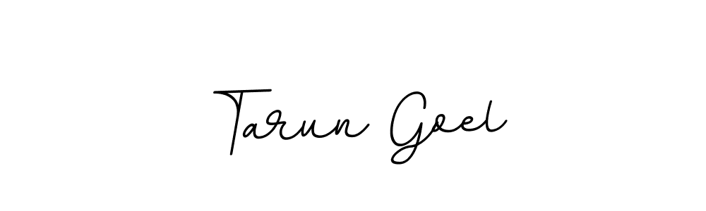 Design your own signature with our free online signature maker. With this signature software, you can create a handwritten (BallpointsItalic-DORy9) signature for name Tarun Goel. Tarun Goel signature style 11 images and pictures png