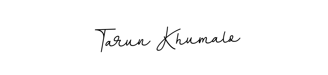 How to make Tarun Khumalo name signature. Use BallpointsItalic-DORy9 style for creating short signs online. This is the latest handwritten sign. Tarun Khumalo signature style 11 images and pictures png