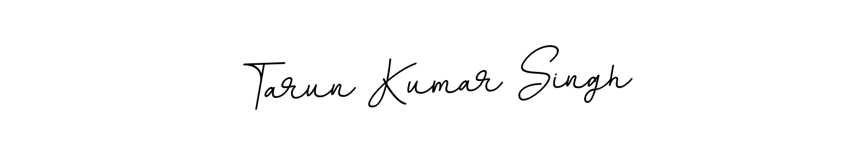 How to make Tarun Kumar Singh name signature. Use BallpointsItalic-DORy9 style for creating short signs online. This is the latest handwritten sign. Tarun Kumar Singh signature style 11 images and pictures png