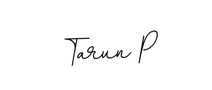 BallpointsItalic-DORy9 is a professional signature style that is perfect for those who want to add a touch of class to their signature. It is also a great choice for those who want to make their signature more unique. Get Tarun P name to fancy signature for free. Tarun P signature style 11 images and pictures png