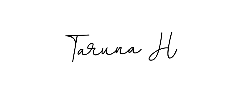 Taruna H stylish signature style. Best Handwritten Sign (BallpointsItalic-DORy9) for my name. Handwritten Signature Collection Ideas for my name Taruna H. Taruna H signature style 11 images and pictures png