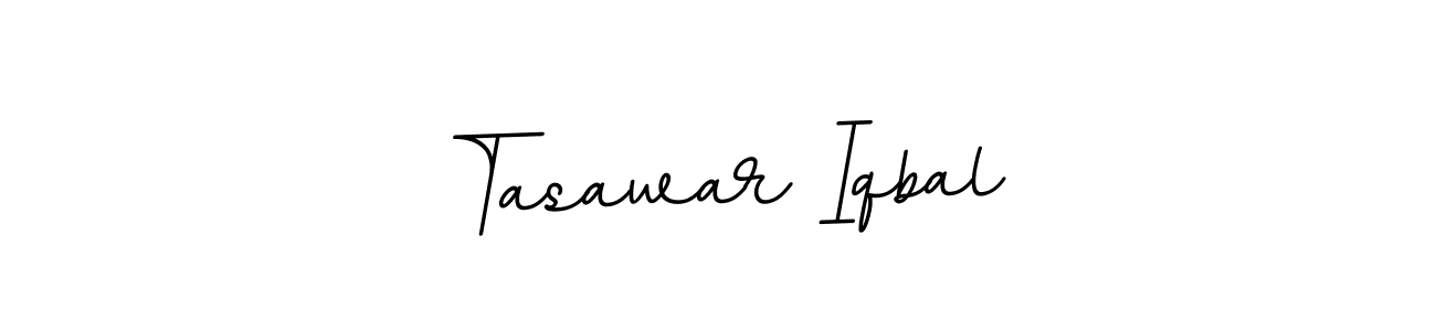 Make a beautiful signature design for name Tasawar Iqbal. With this signature (BallpointsItalic-DORy9) style, you can create a handwritten signature for free. Tasawar Iqbal signature style 11 images and pictures png