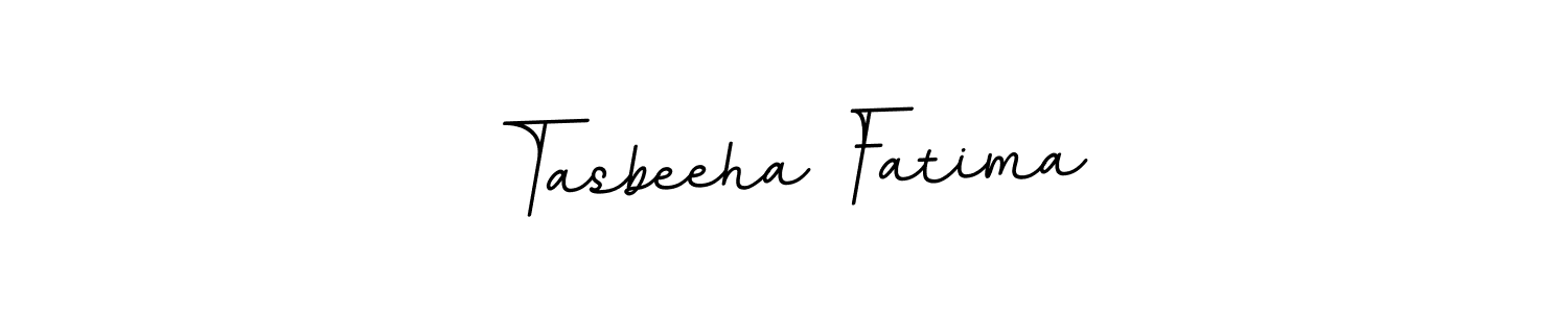 Use a signature maker to create a handwritten signature online. With this signature software, you can design (BallpointsItalic-DORy9) your own signature for name Tasbeeha Fatima. Tasbeeha Fatima signature style 11 images and pictures png