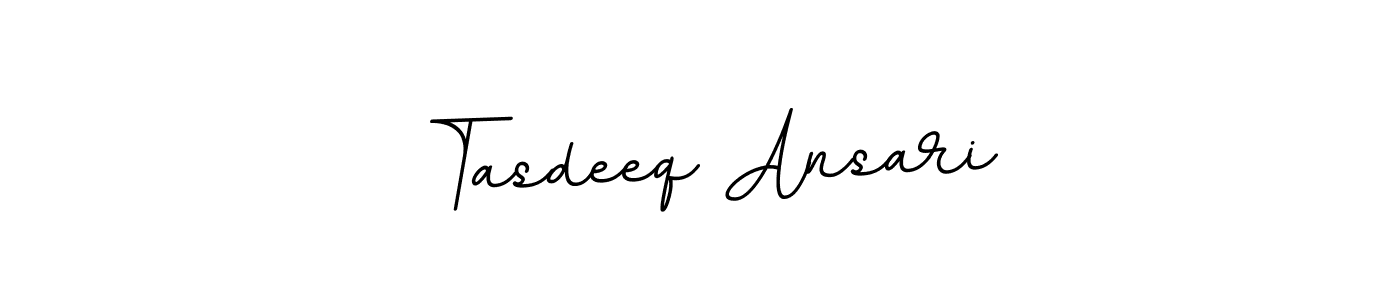 Tasdeeq Ansari stylish signature style. Best Handwritten Sign (BallpointsItalic-DORy9) for my name. Handwritten Signature Collection Ideas for my name Tasdeeq Ansari. Tasdeeq Ansari signature style 11 images and pictures png