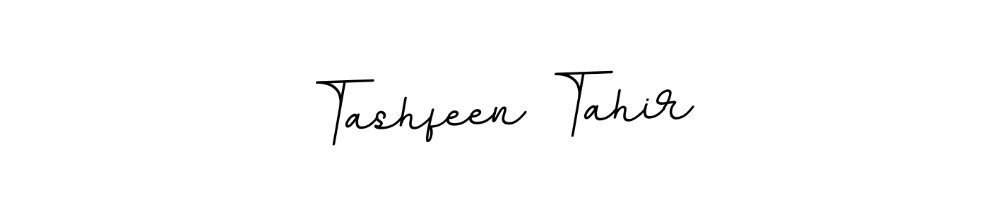 Use a signature maker to create a handwritten signature online. With this signature software, you can design (BallpointsItalic-DORy9) your own signature for name Tashfeen Tahir. Tashfeen Tahir signature style 11 images and pictures png